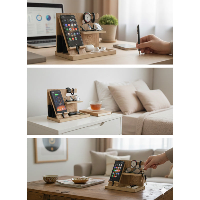 حامل الهاتف ومنظم الاكسسوارات