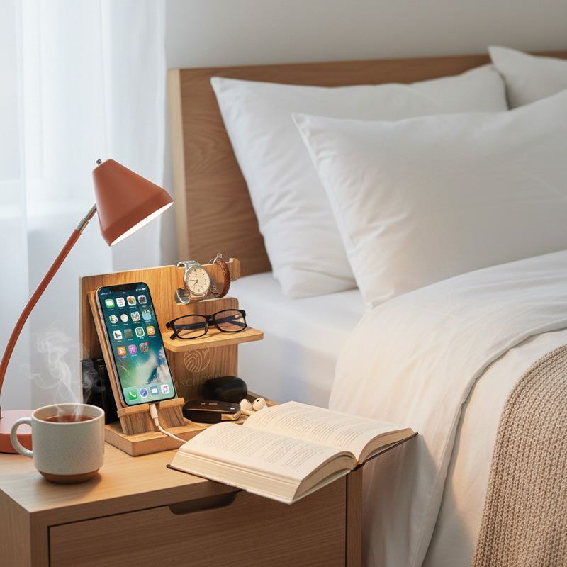 حامل الهاتف ومنظم الاكسسوارات